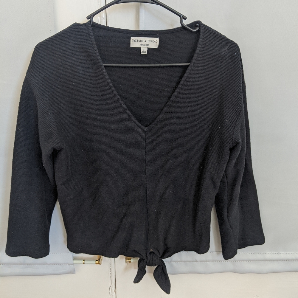 Madewell Black Tie Shirt